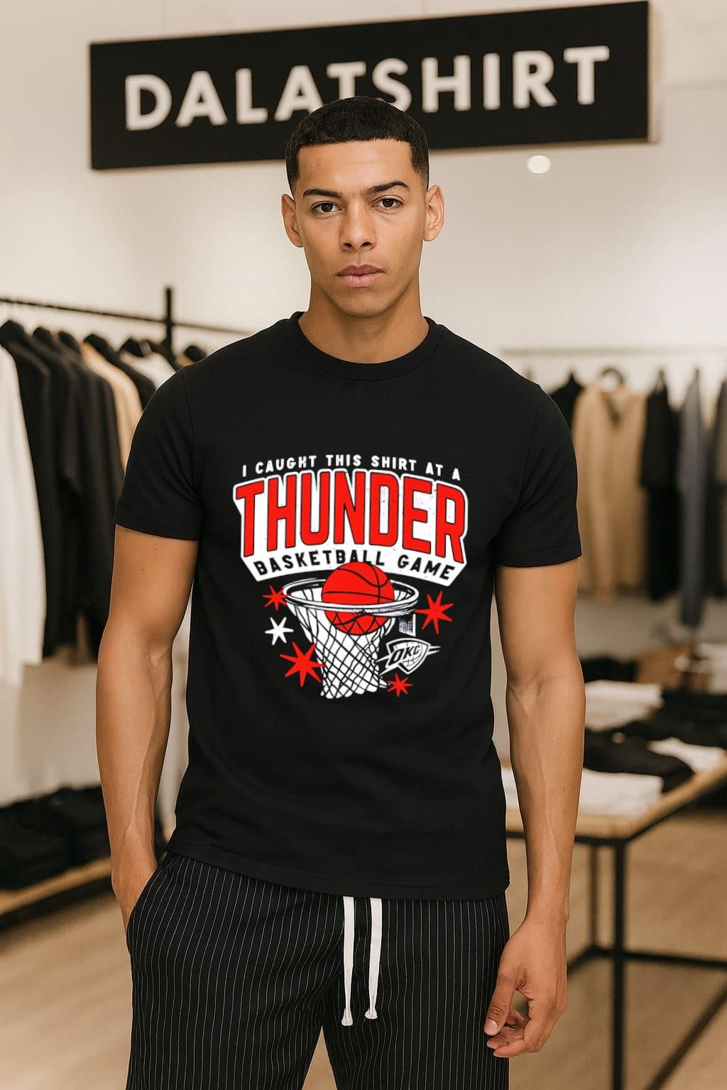 I Caught This Shirt At A Thunder Basketball Game shirt