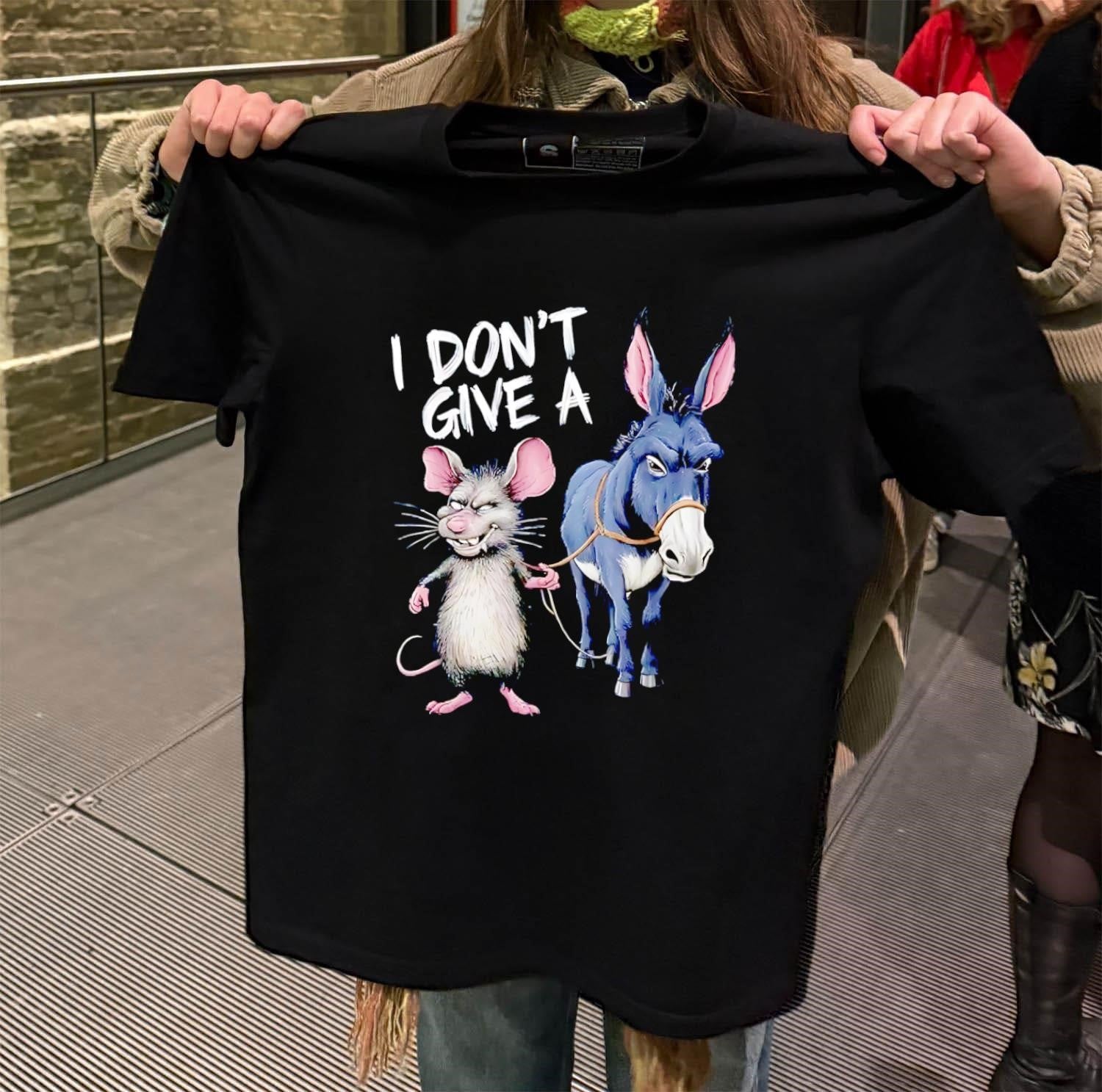 I Don’t Give A Rat Ass Donkey shirt