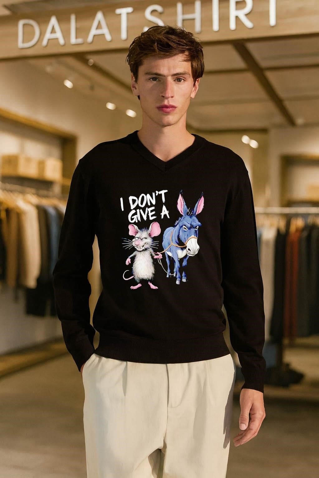 I Don’t Give A Rat Ass Donkey shirt