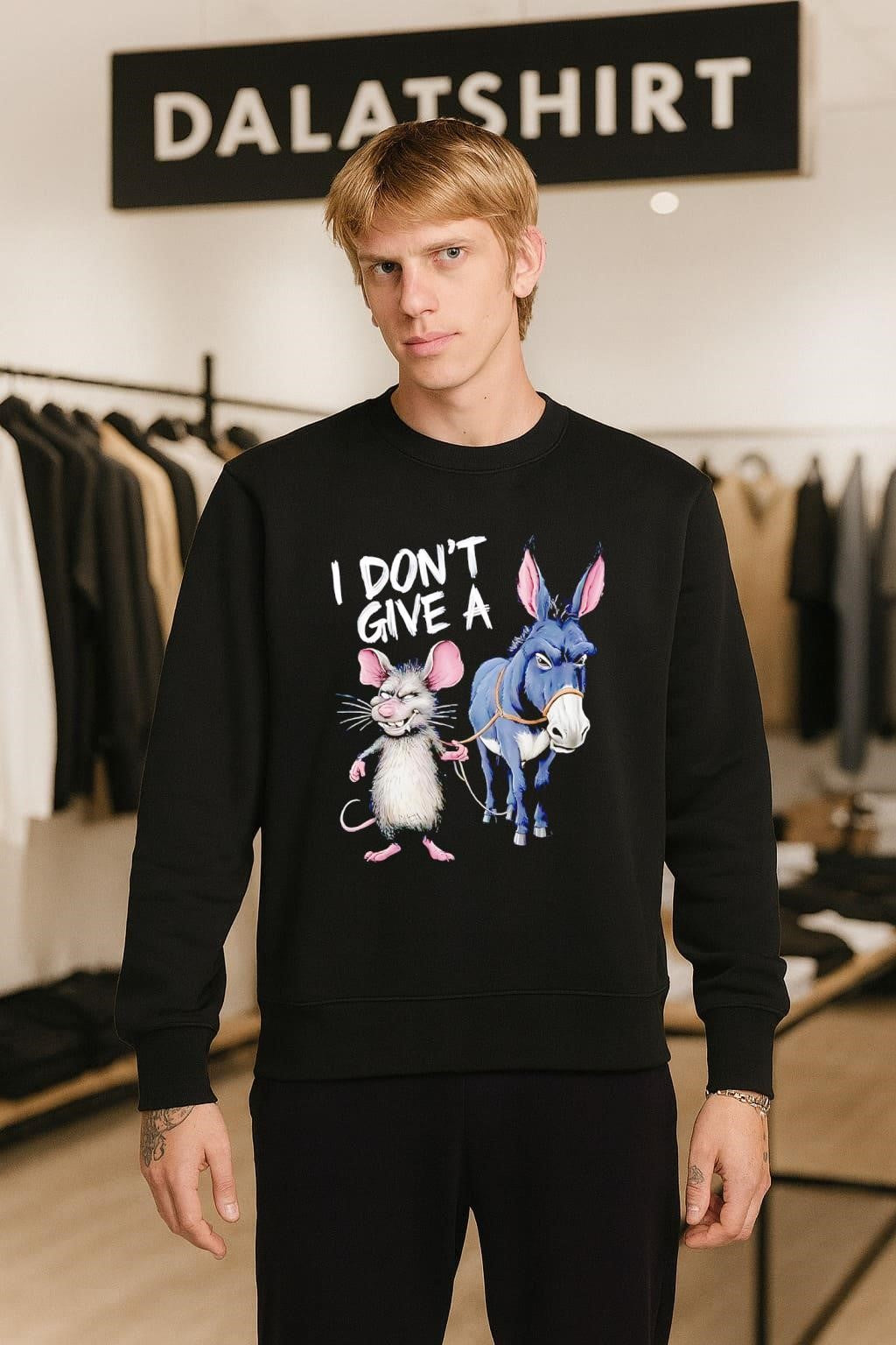 I Don’t Give A Rat Ass Donkey shirt