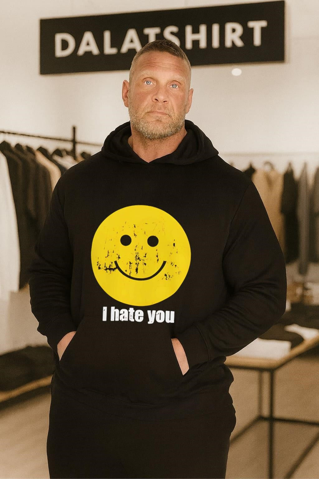 I Hate You Smiley Face shirt