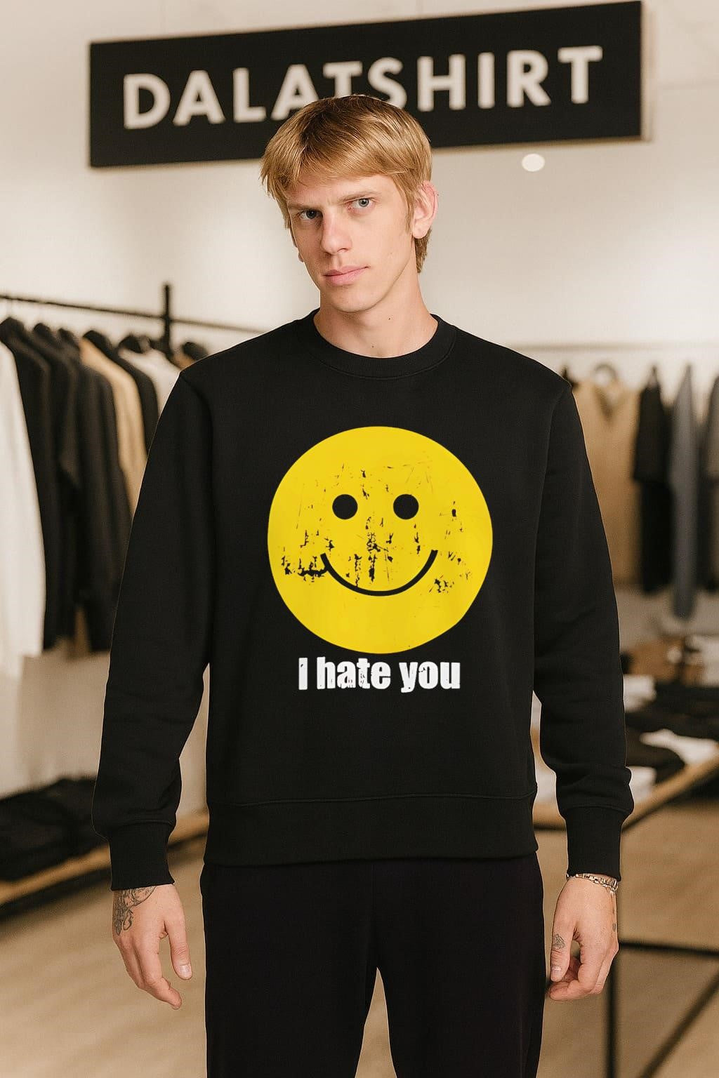 I Hate You Smiley Face shirt