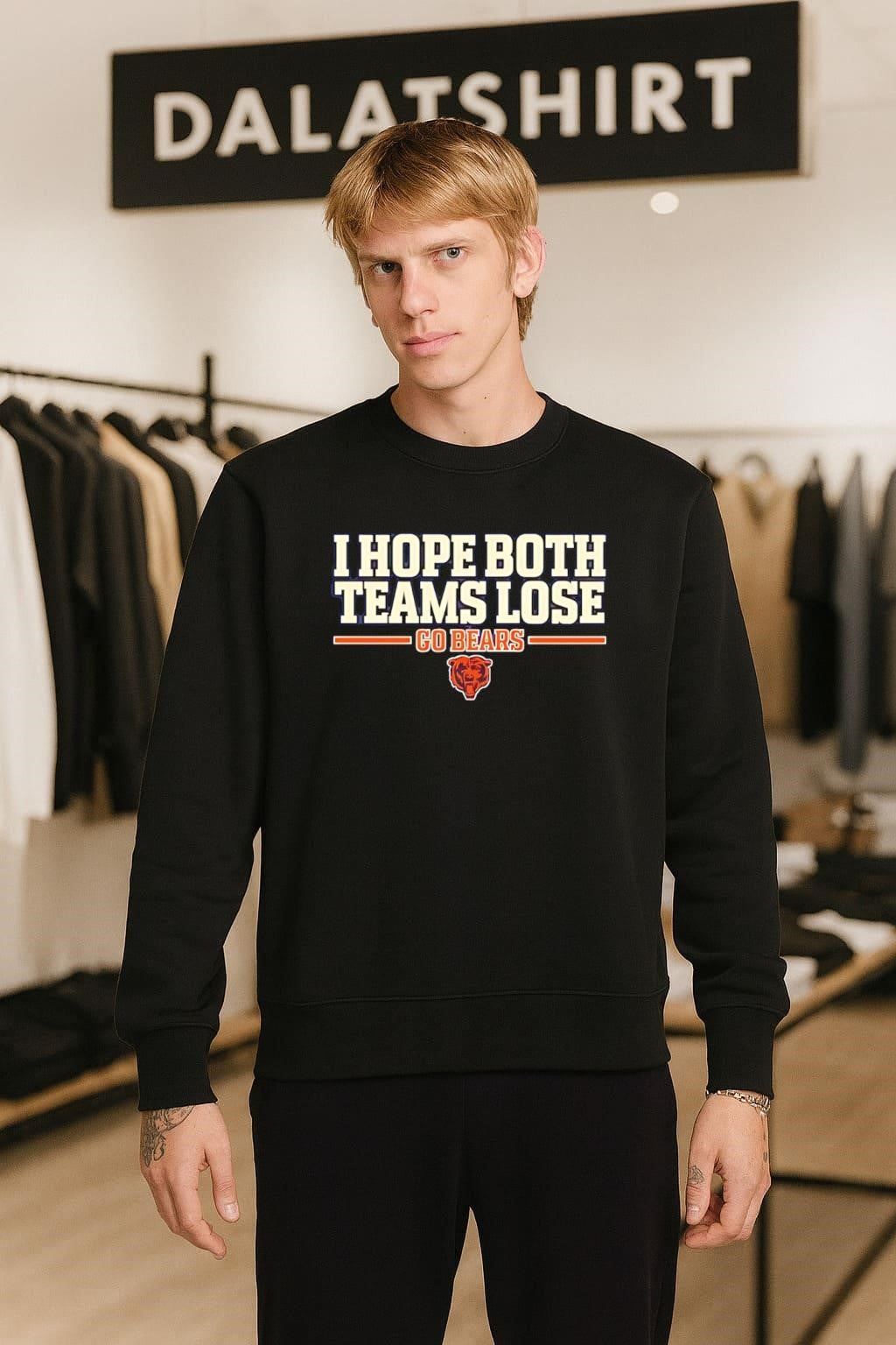 I Hope Both Teams Lose Go Bears Football Logo shirt