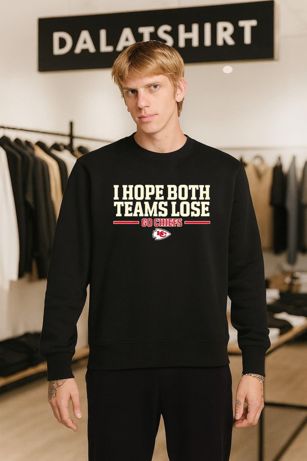 I Hope Both Teams Lose Go Chiefs Football Logo shirt