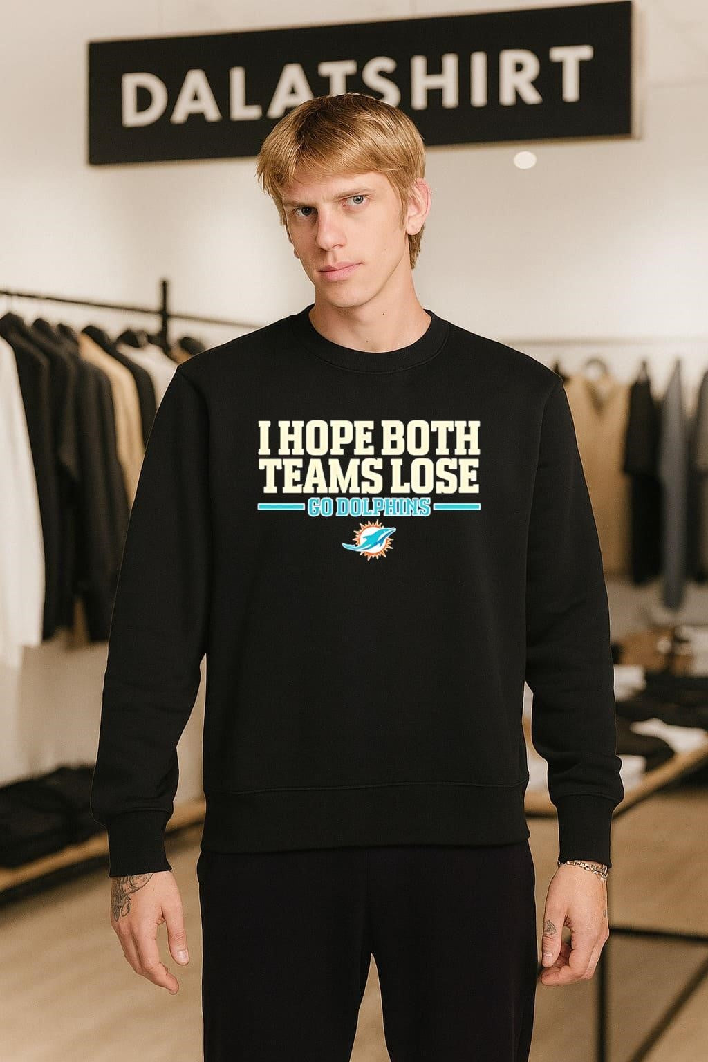 I Hope Both Teams Lose Go Dolphins Football Logo shirt