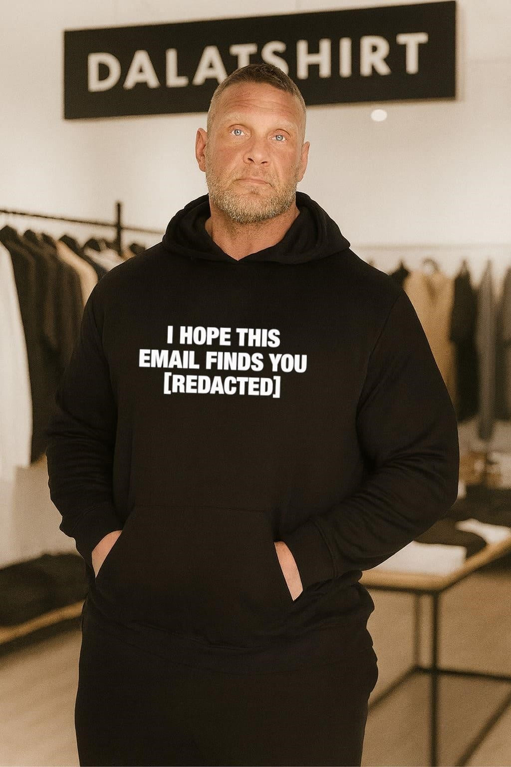 I Hope This Email Finds You REDACTED Text Design shirt