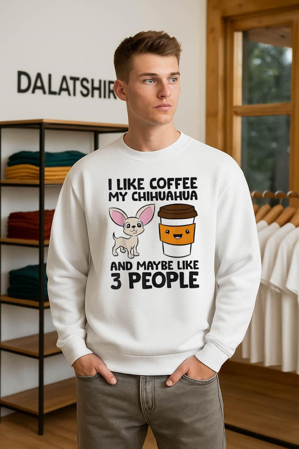 I Like Coffee My Chihuahua And Maybe Like 3 People shirt