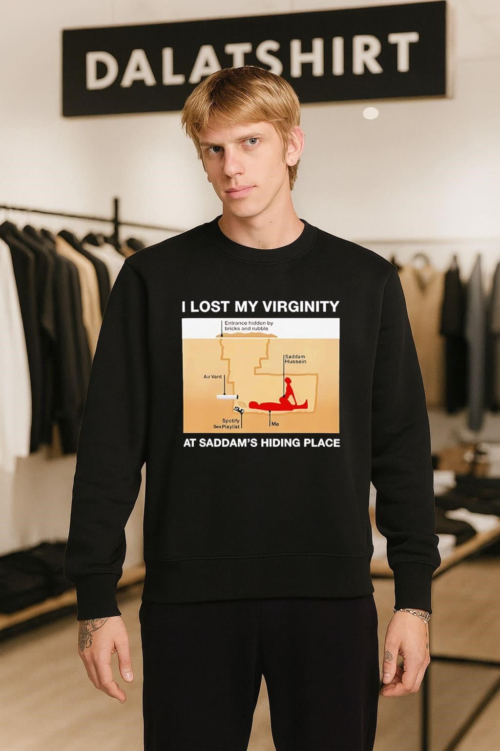 I Lost My Virginity At Saddam_s Hiding Place Underground Spider Hole shirt