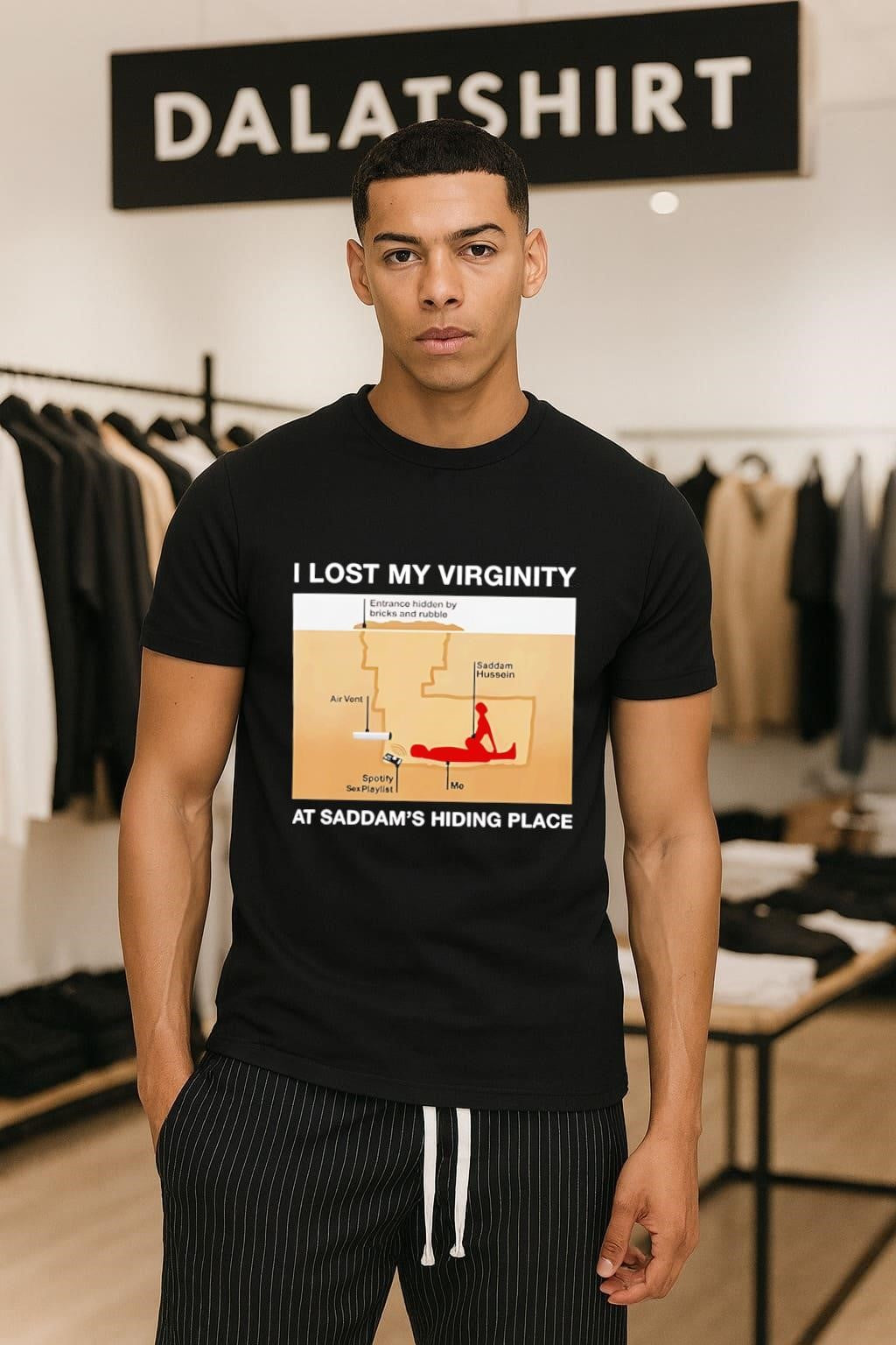 I Lost My Virginity At Saddam_s Hiding Place Underground Spider Hole shirt