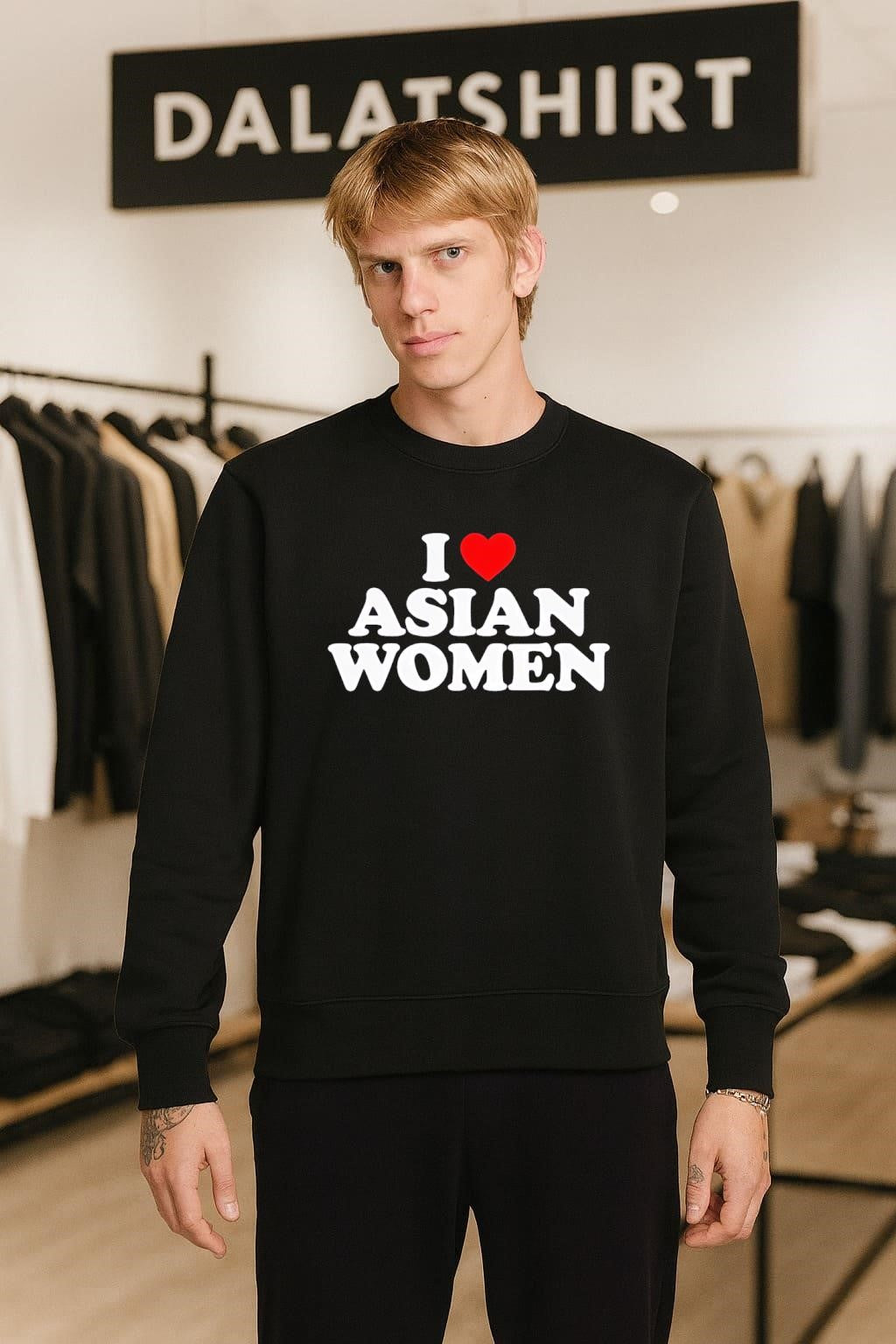 I Love Asian Women Heart shirt