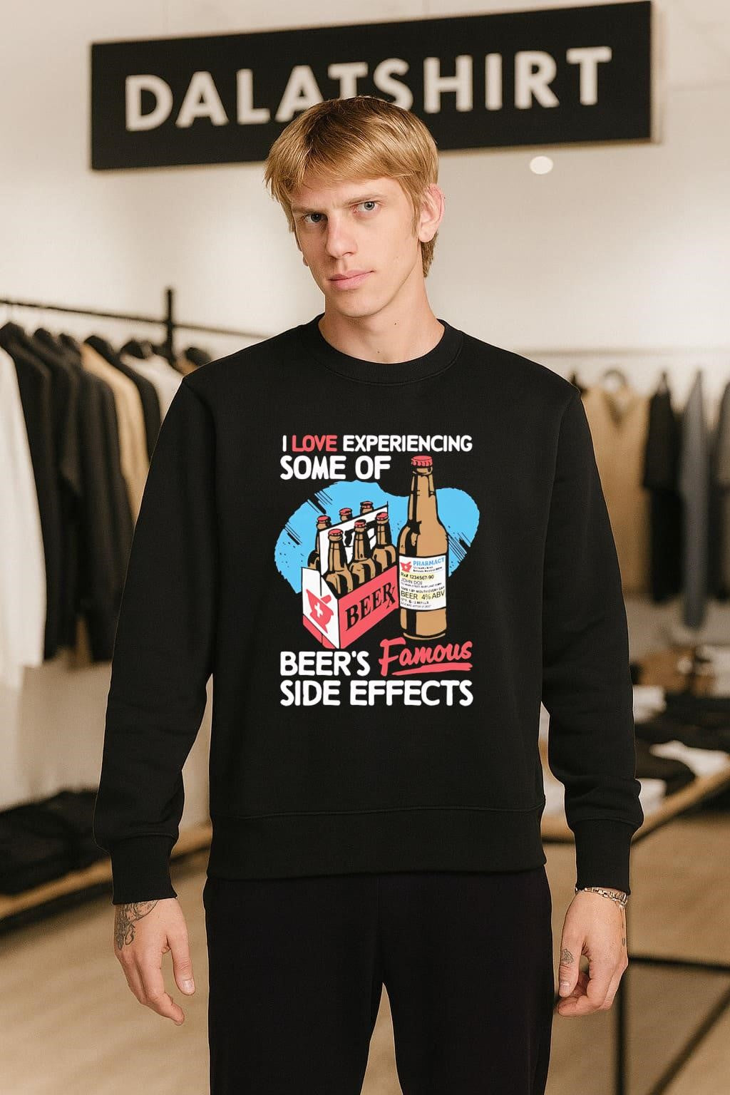 I Love Experiencing Some Of Beer’s Famous Side Effects Medical Prescription Bottle shirt