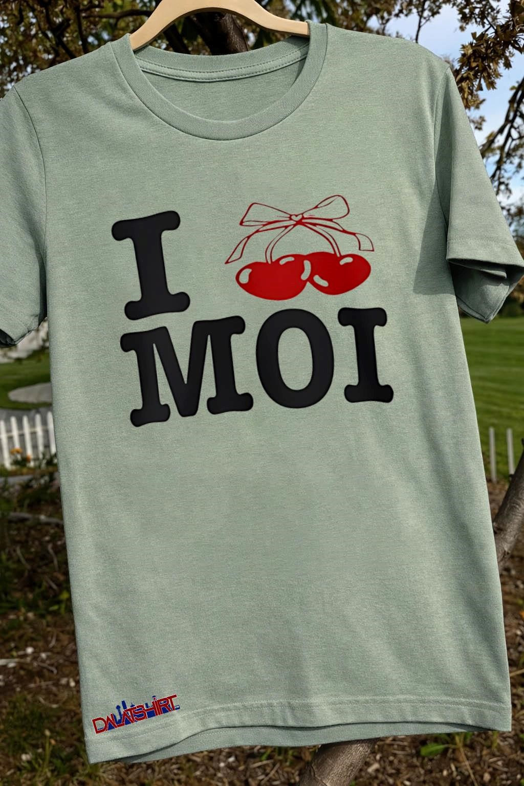 I Love Moi Heart Cherry Ribbon French Self Love shirt