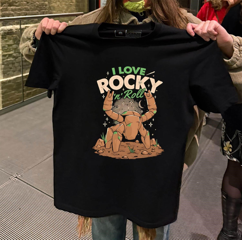 I Love Rocky ‘n’ Roll Crustle Rock Star Space shirt