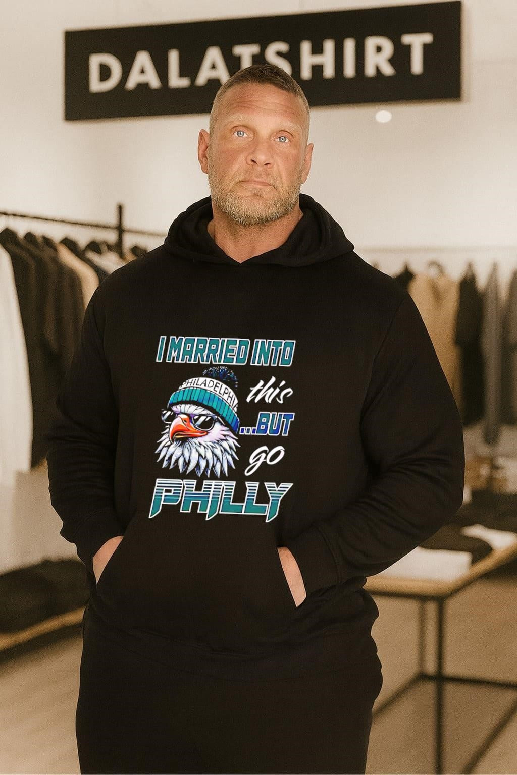 I Married Into This But Go Philly Logo Mascot shirt