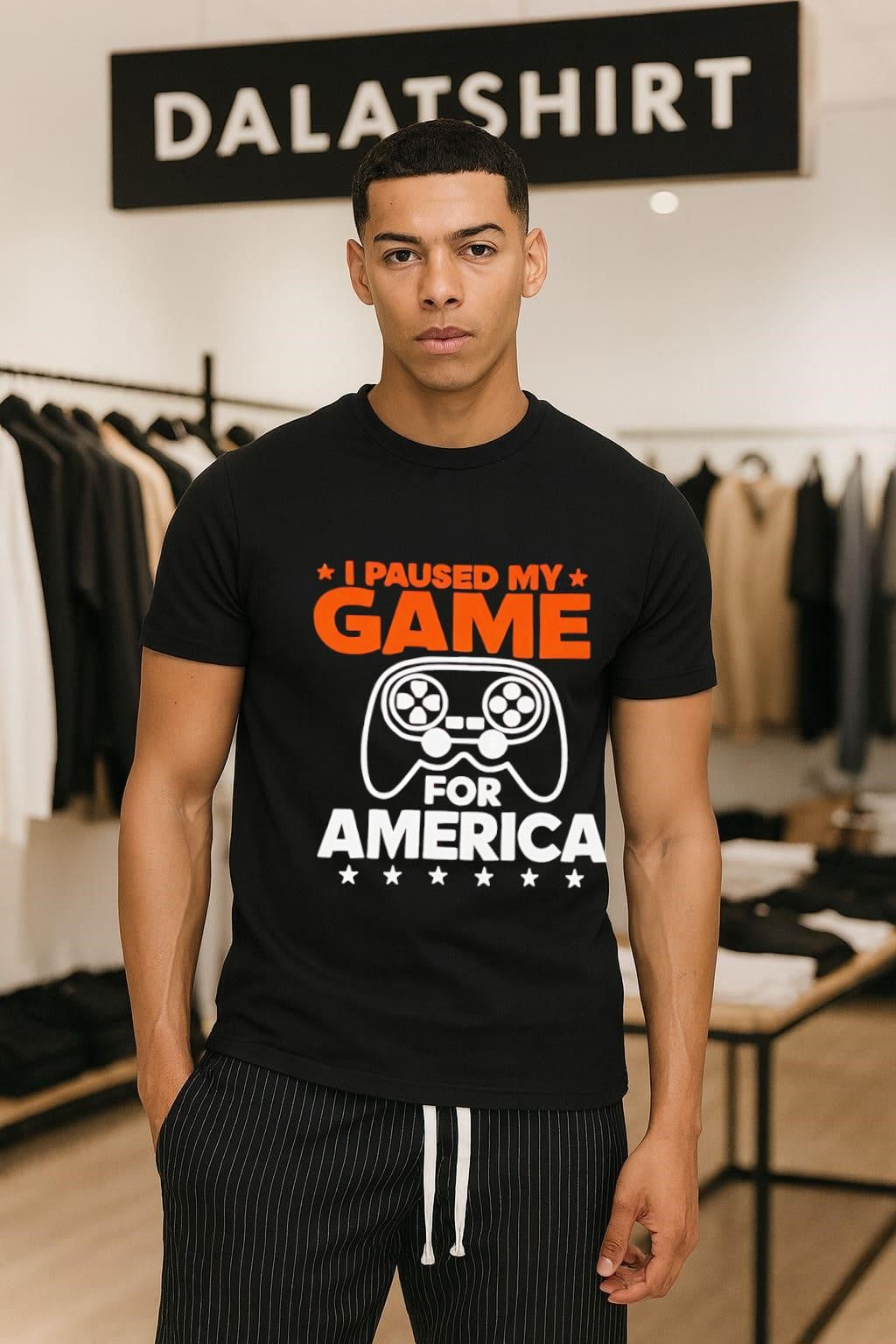 I Paused My Game For America Video Game shirt