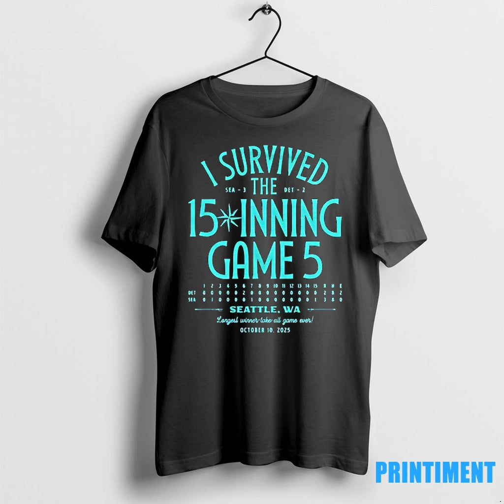 I Survived The 15 Inning Game 5 Seattle Mariners Tshirts Sweater