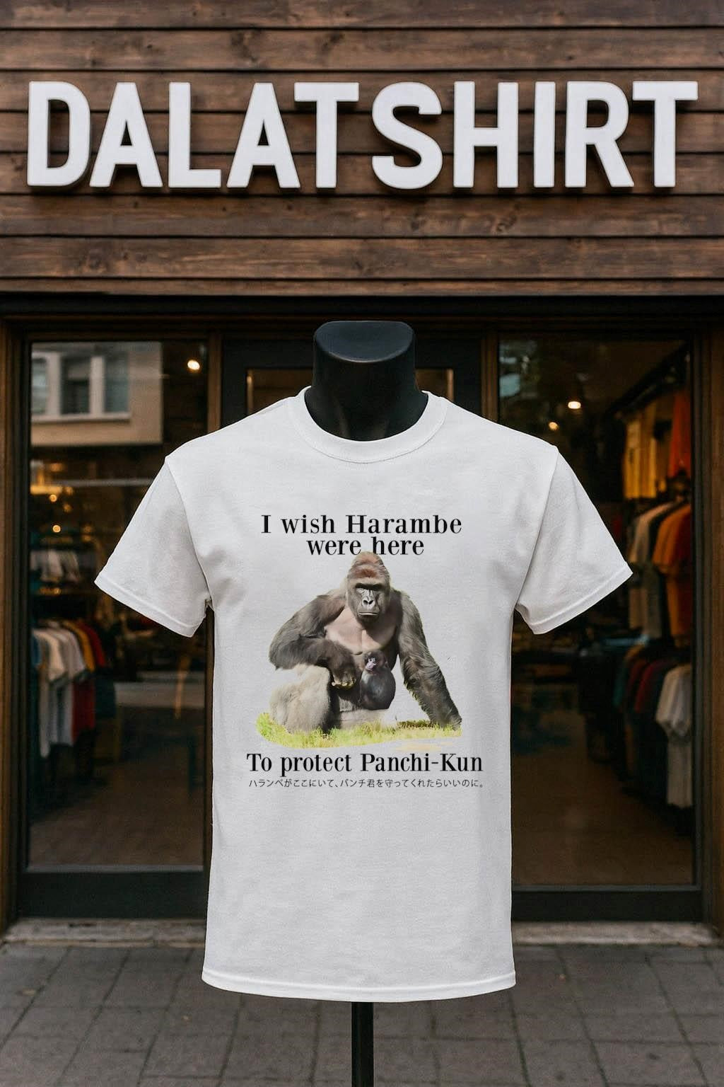 I Wish Harambe Were Here To Protect Panchi-Kun shirt