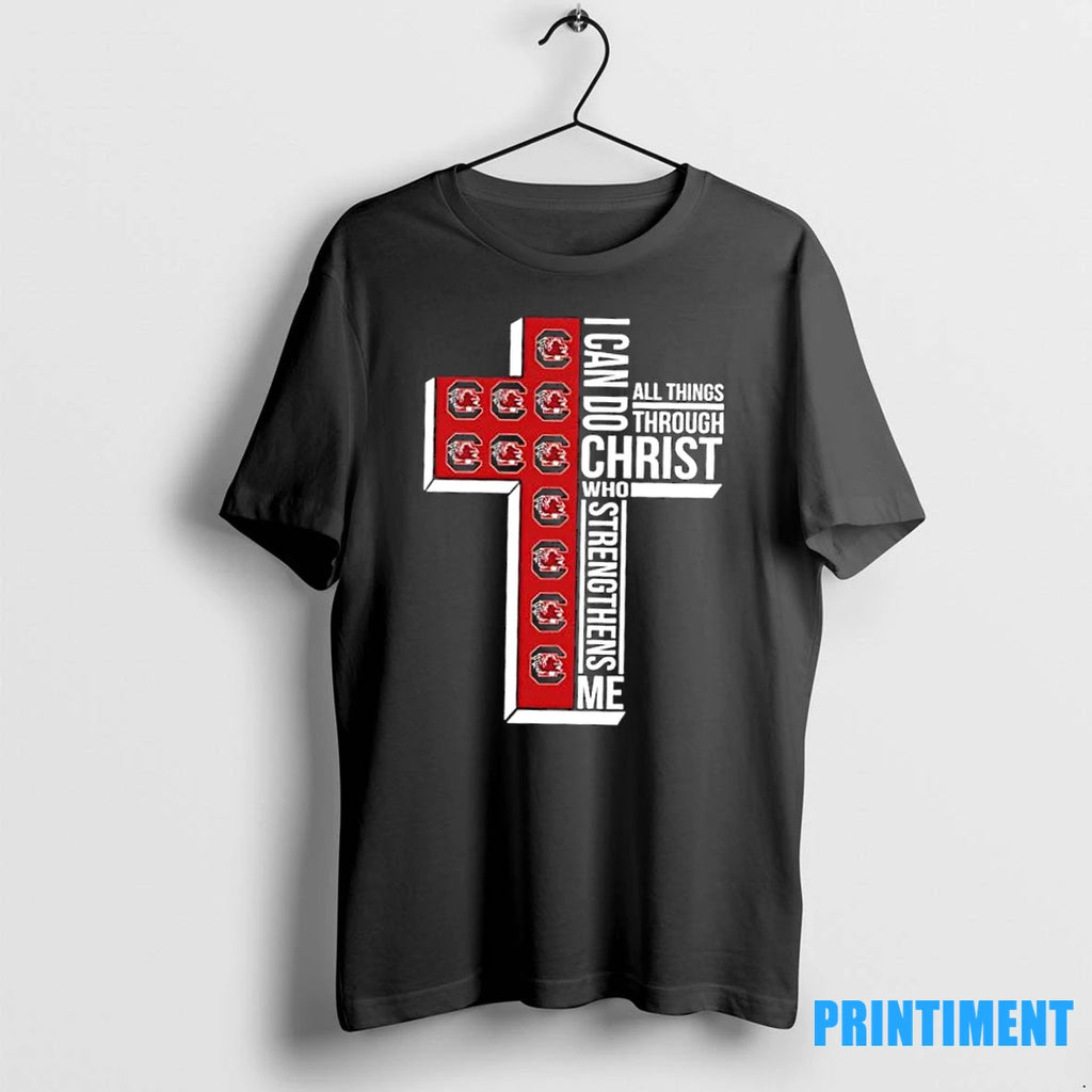 I Can Do All Things Through Christ Who Strengthens Me South Carolina Gamecocks Football Cross