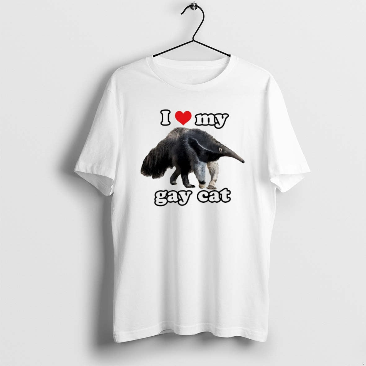 I Love My Gay Cat Pilosa T Shirts