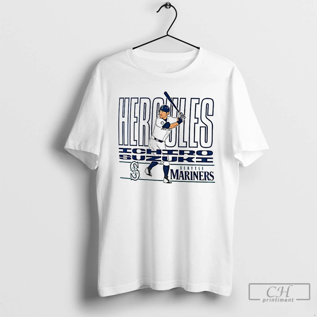 Ichiro Suzuki Seattle Mariners Cooperstown Player Mlb Baseball 2025 T Shirts