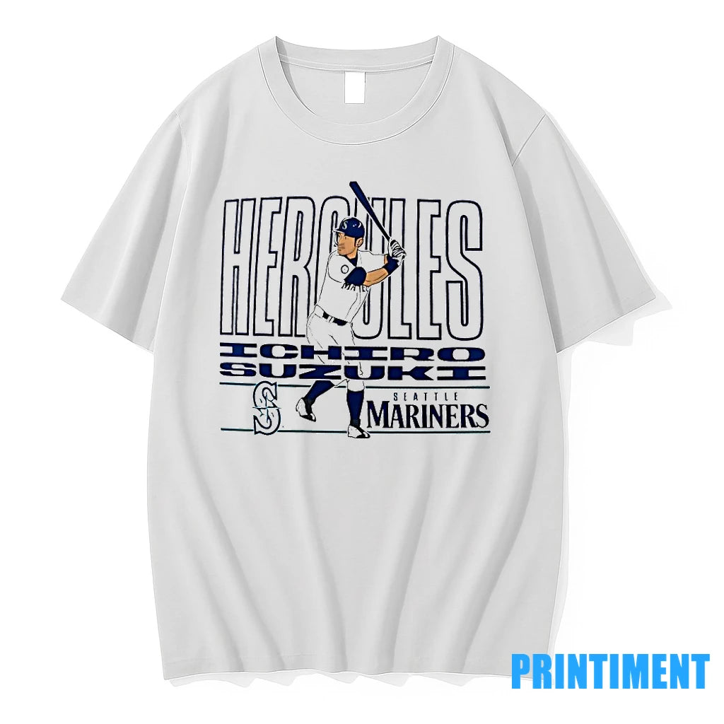 Ichiro Suzuki Seattle Mariners Cooperstown Player Classic Tshirts Sweater