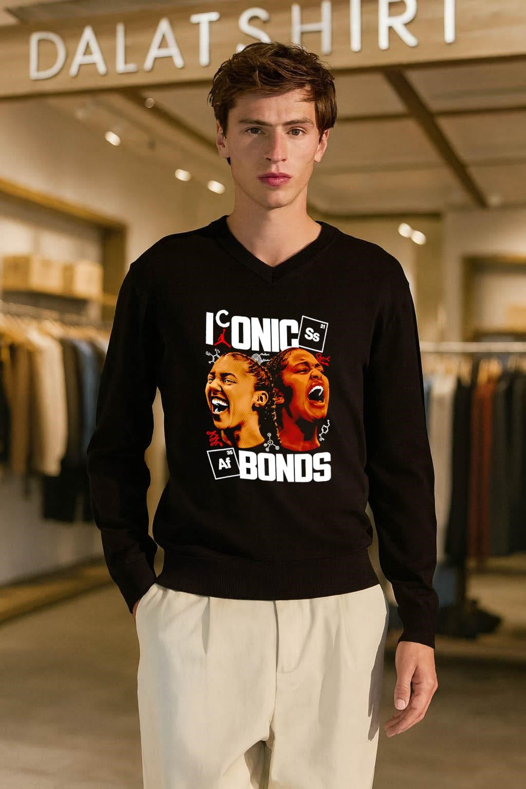 Iconic Bonds Chemistry Elements Basketball Player shirt