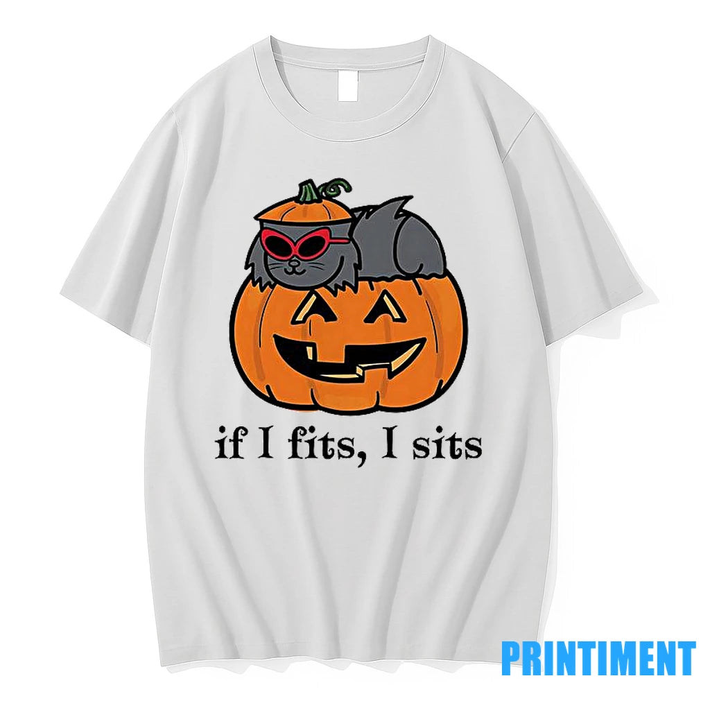 If I Fits I Sits Pumpkin Tshirts Sweater