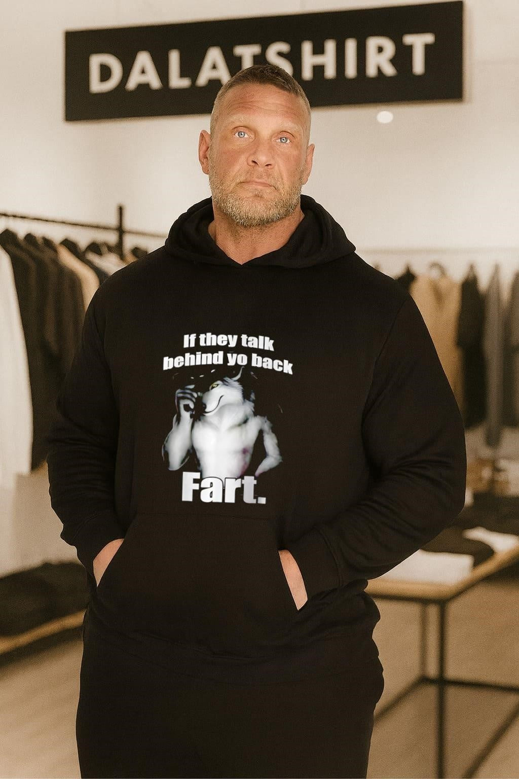 If They Talk Behind Yo Back Fart Wolf Cowboy shirt