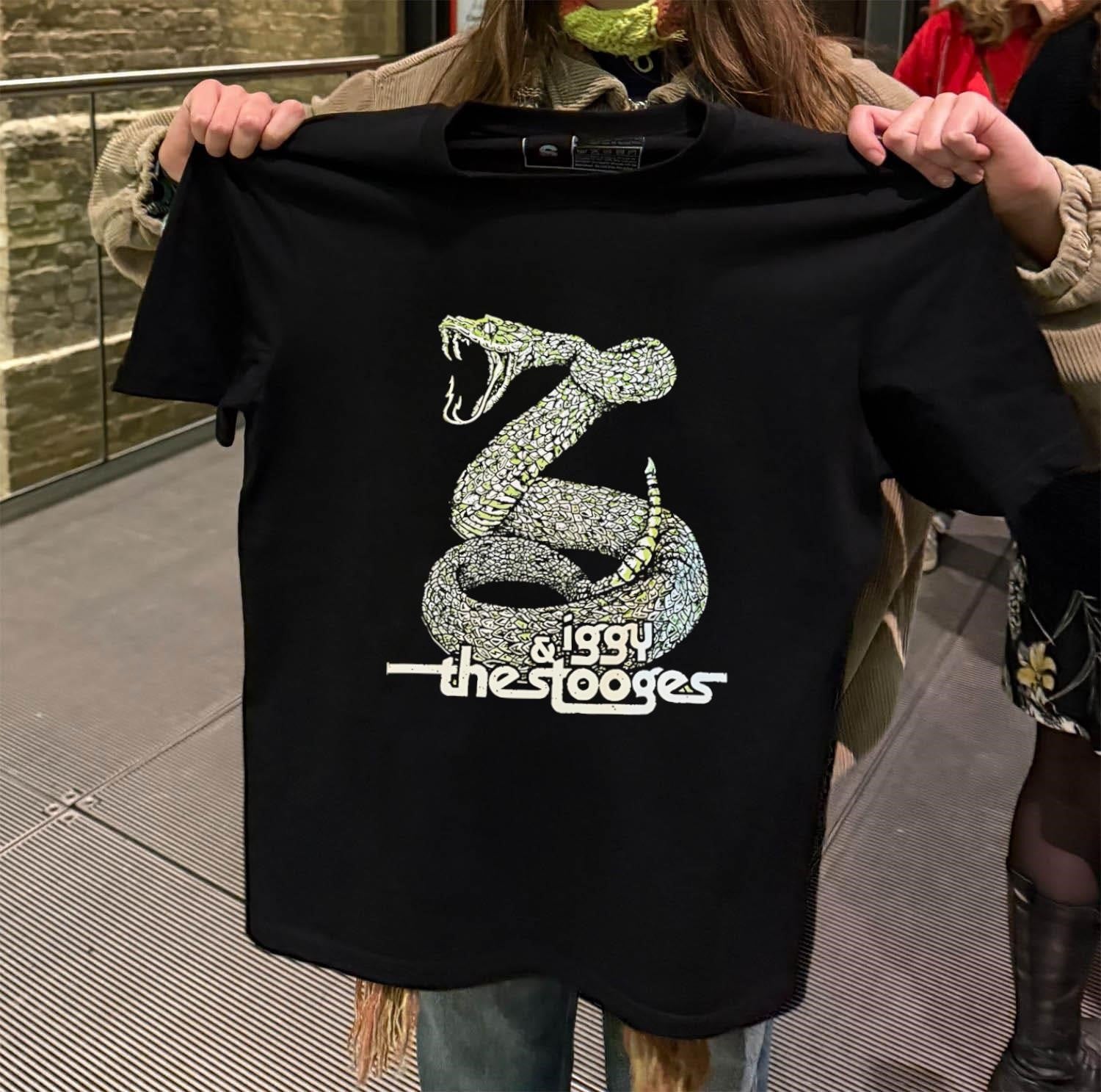 Iggy and the Stooges Rattlesnake Snake Graphic Punk Rock Music shirt