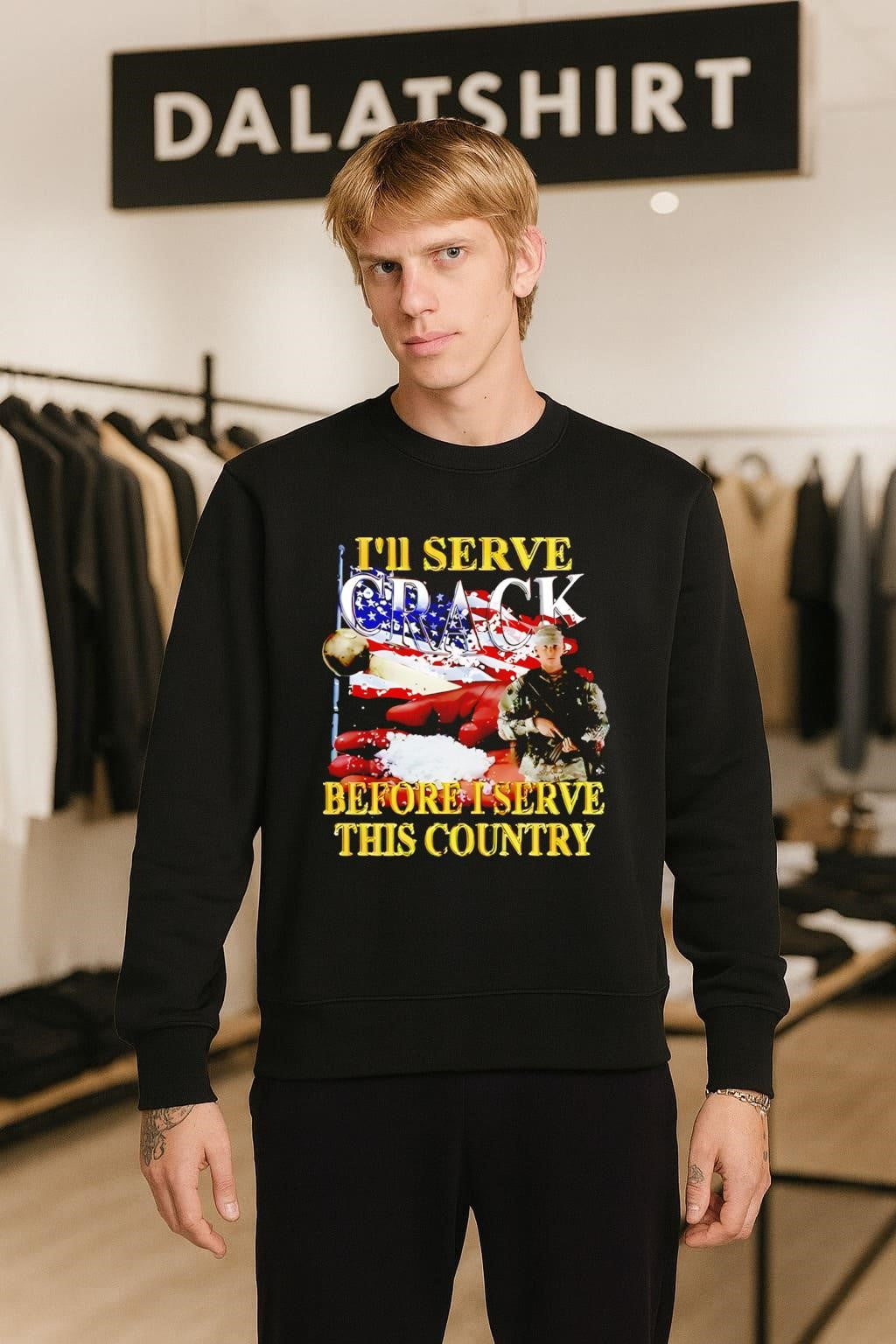 I’ll Serve Crack Before I Serve This Country Soldier Flag shirt
