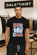 Illinois Basketball Keaton Wagler Number 23 Action Pose shirt