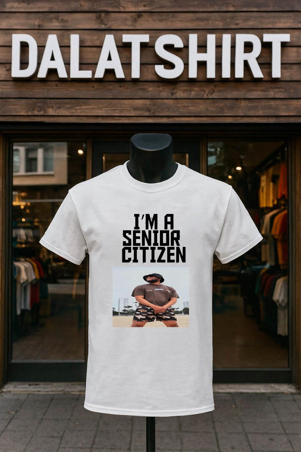 I’m A Senior Citizen Man Beach shirt