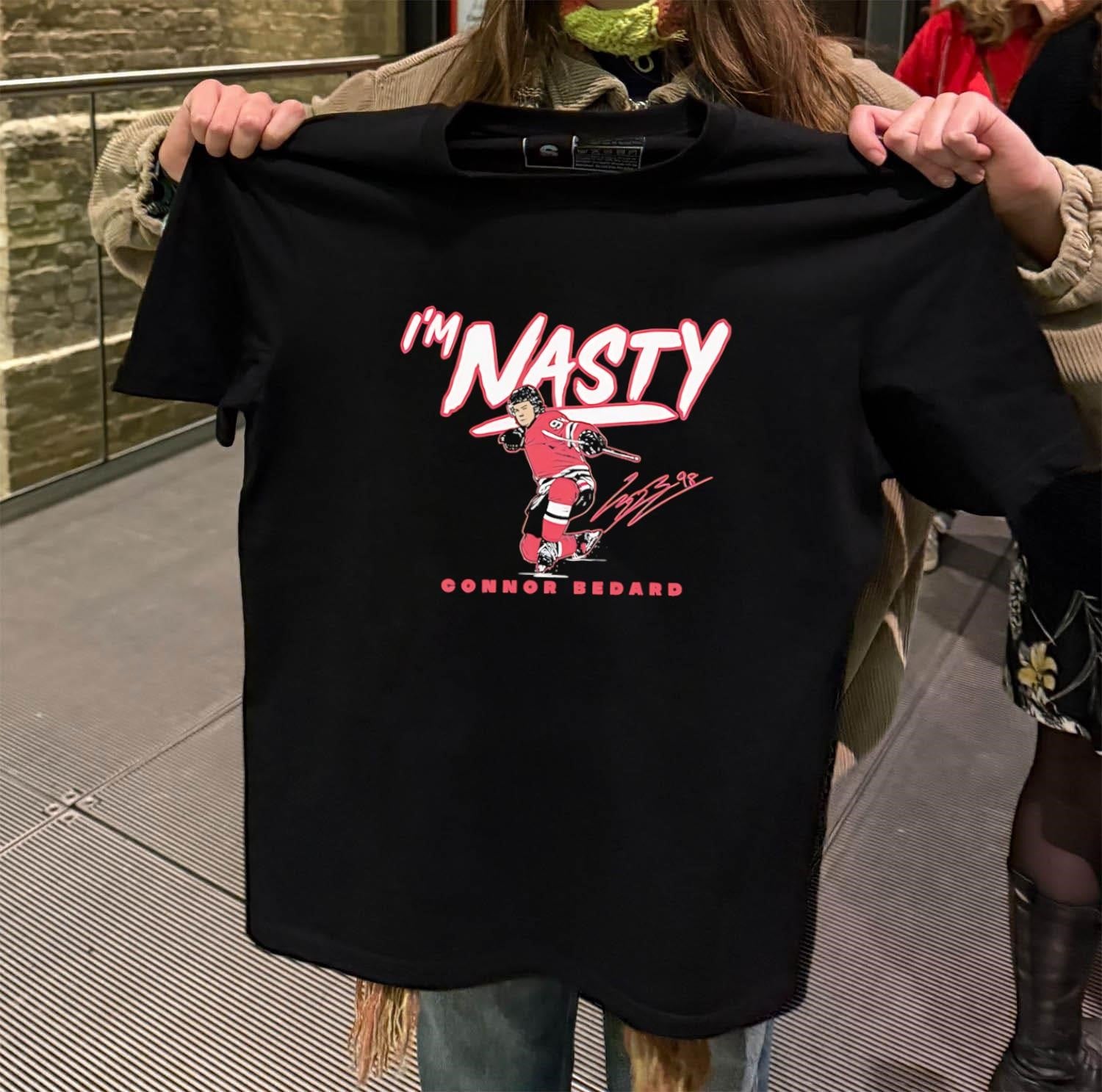 I’m Nasty Connor Bedard Hockey Signature Design shirt