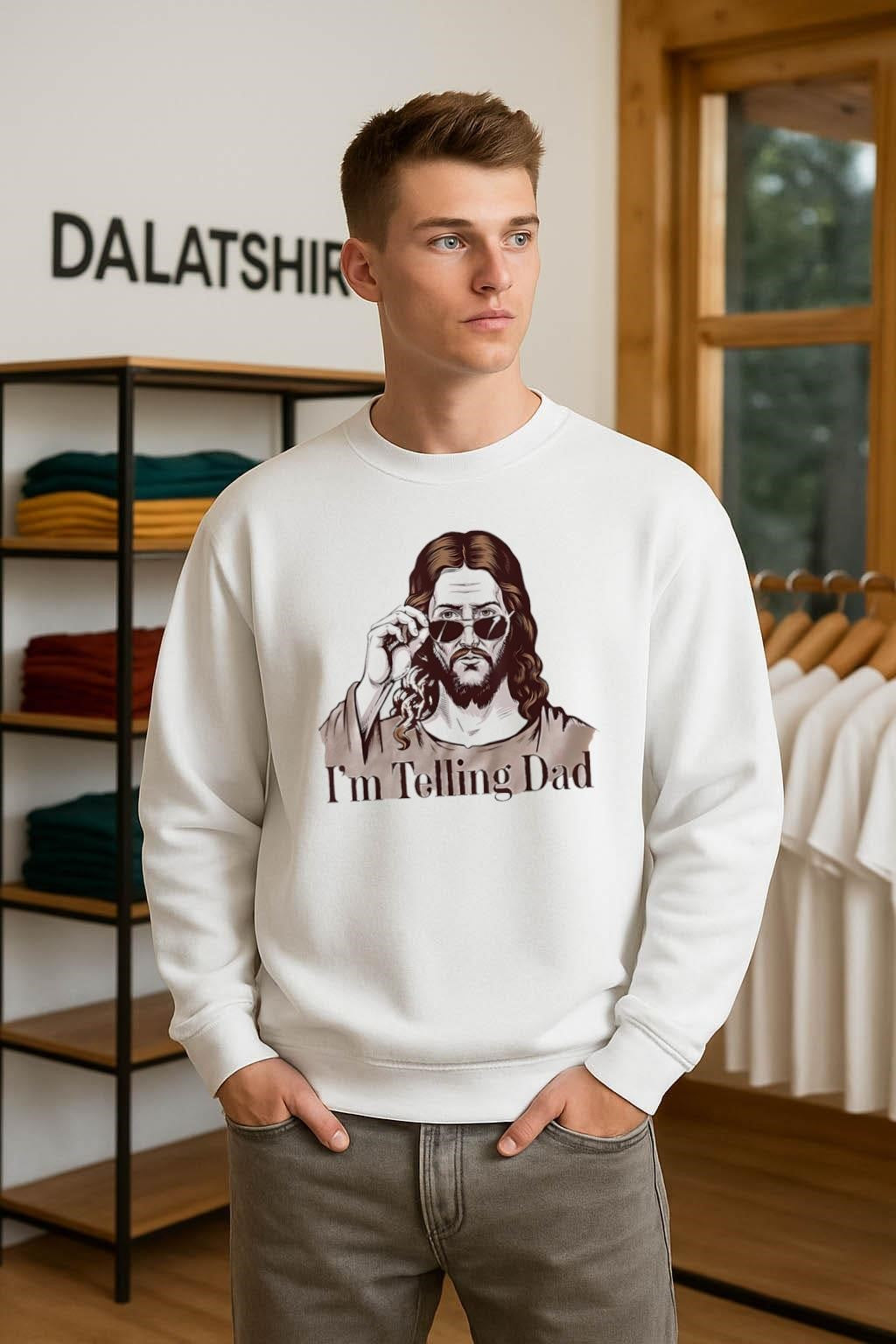 I’m Telling Dad Jesus Christ Wearing Aviator Sunglasses shirt