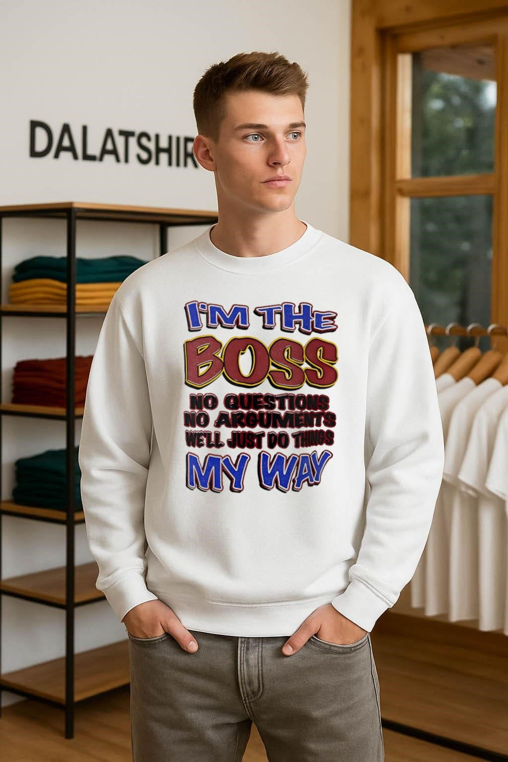 I’m The Boss No Questions No Arguments My Way shirt