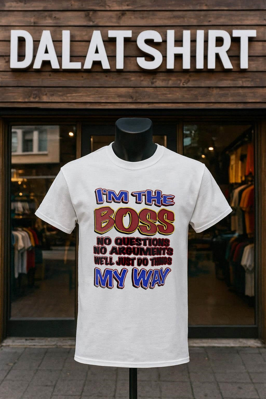 I’m The Boss No Questions No Arguments My Way shirt