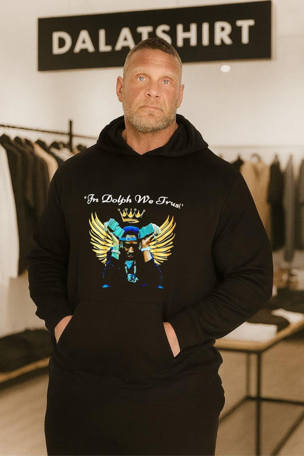 In Dolph We Trust Young Dolph Wings Crown shirt