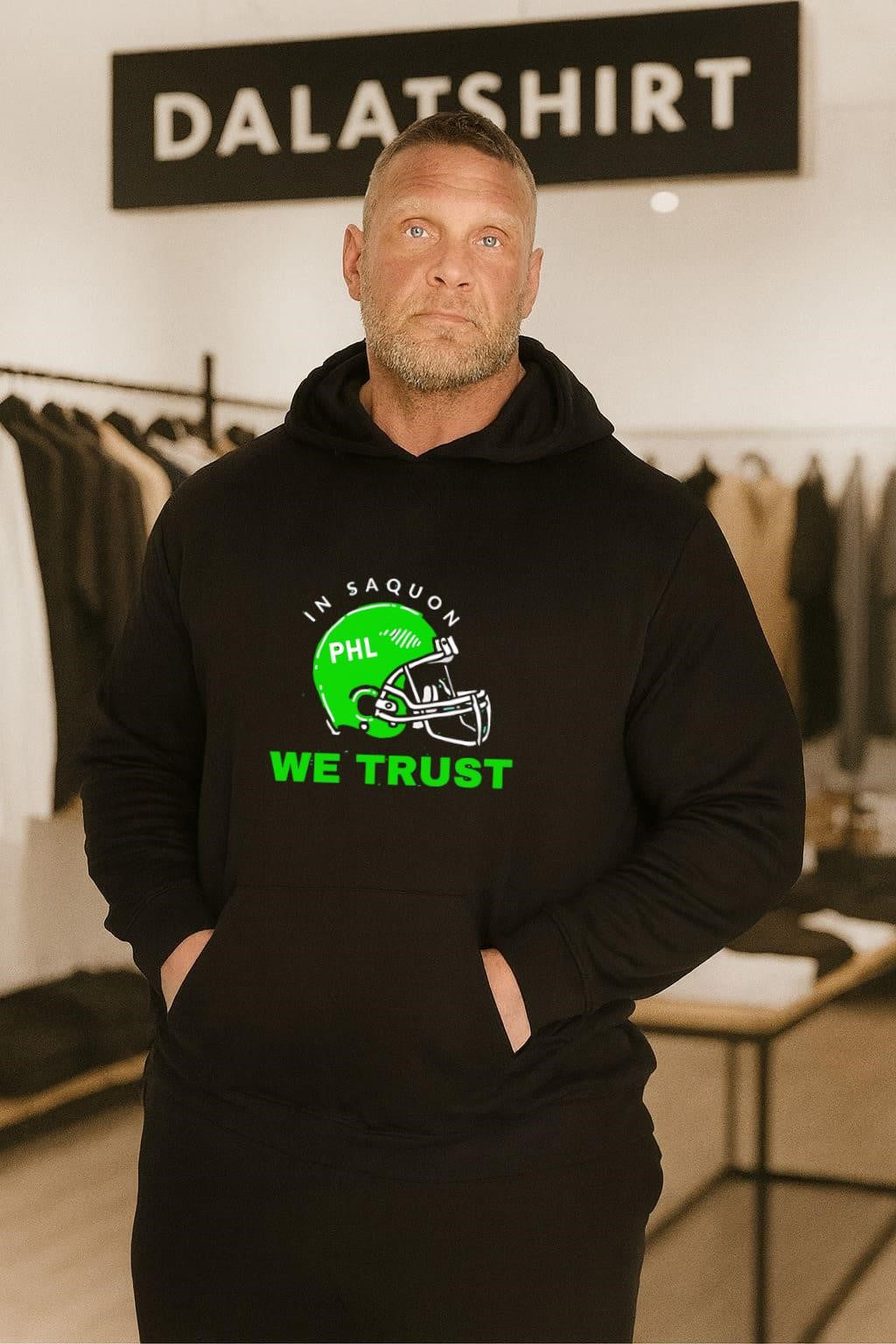 In Saquon Phl We Trust helmet shirt