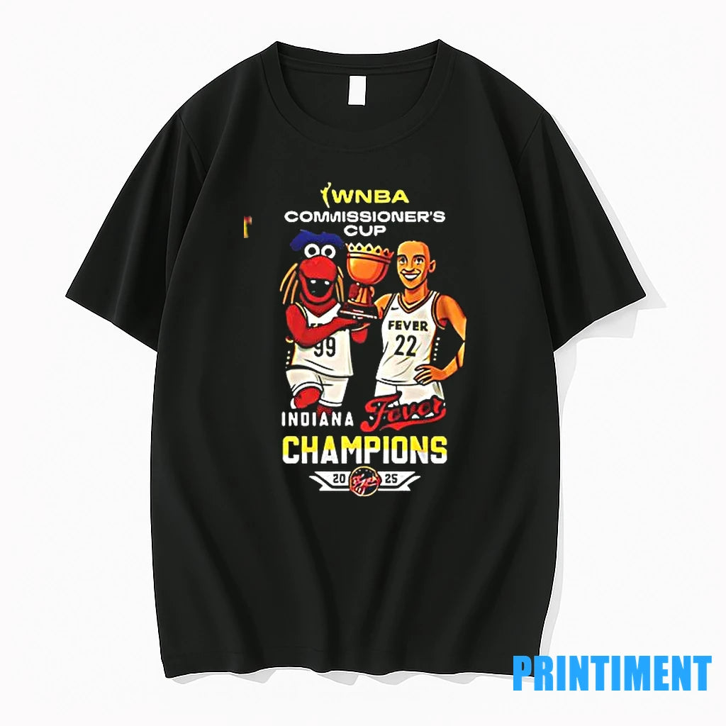 Indiana Fever Caitlyn Clark 2025 Wnba Commissioners Cup Champions Mascot Tshirts Sweater