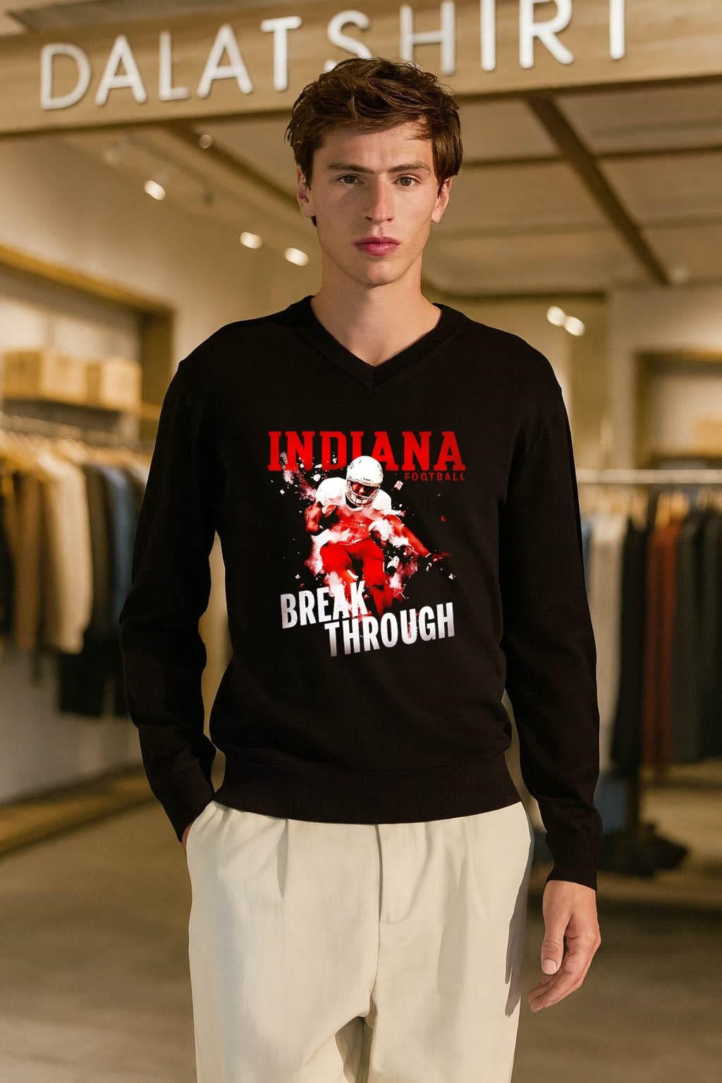 Indiana Football Breakthrough Player In Action shirt