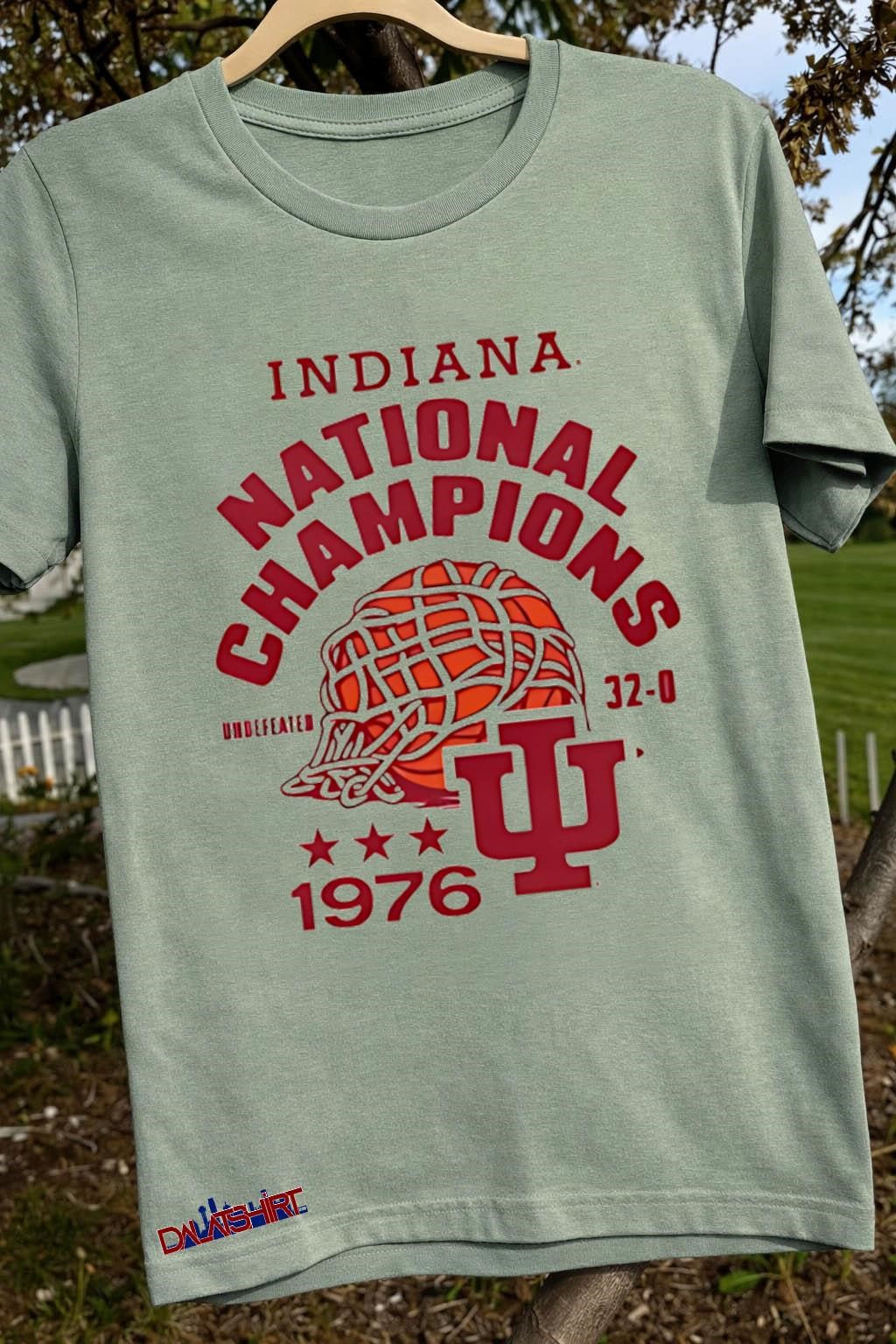 Indiana National Champions Undefeated 1976 Basketball Net shirt