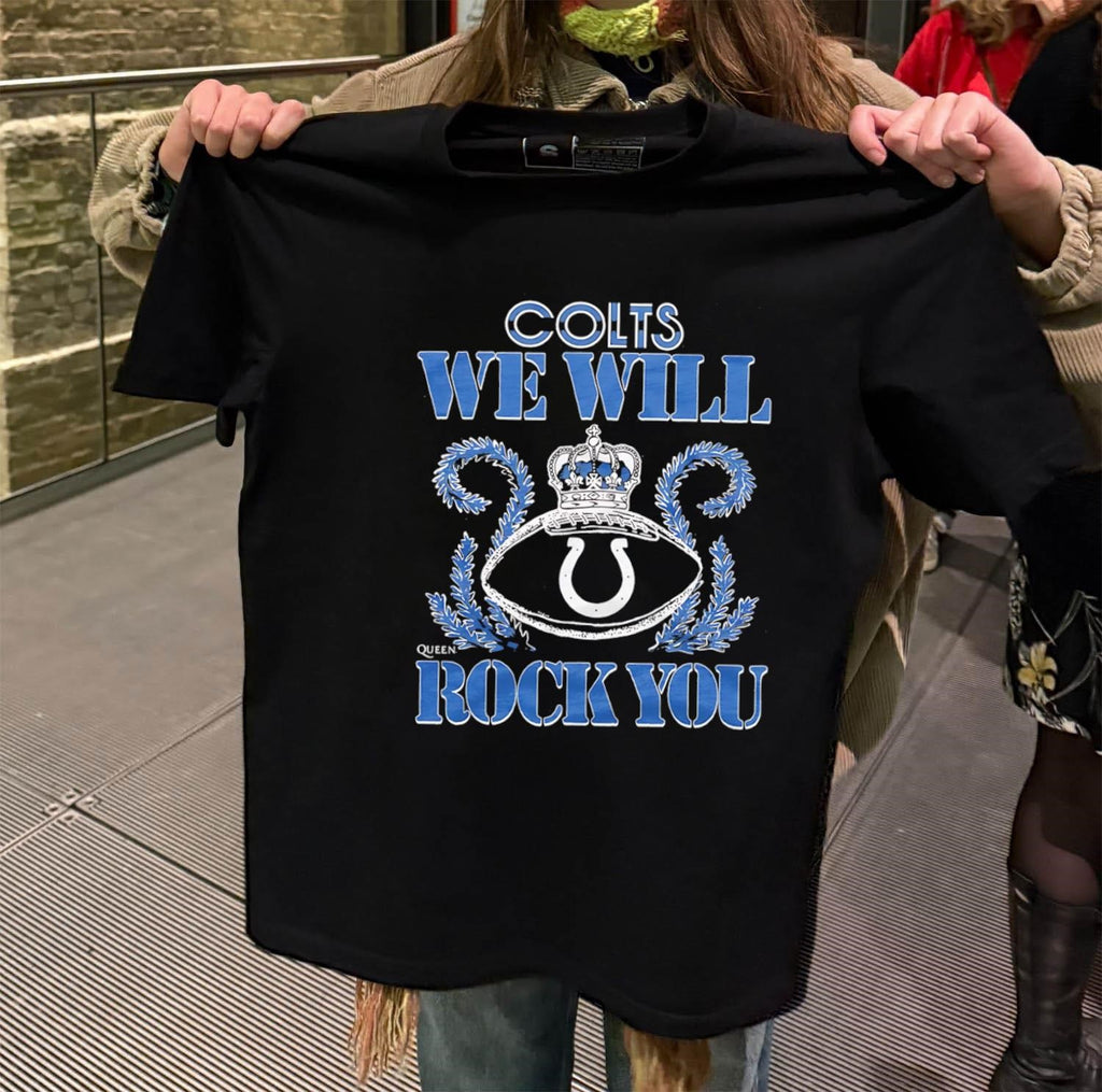 Indianapolis Colts We Will Rock You Football Crown shirt