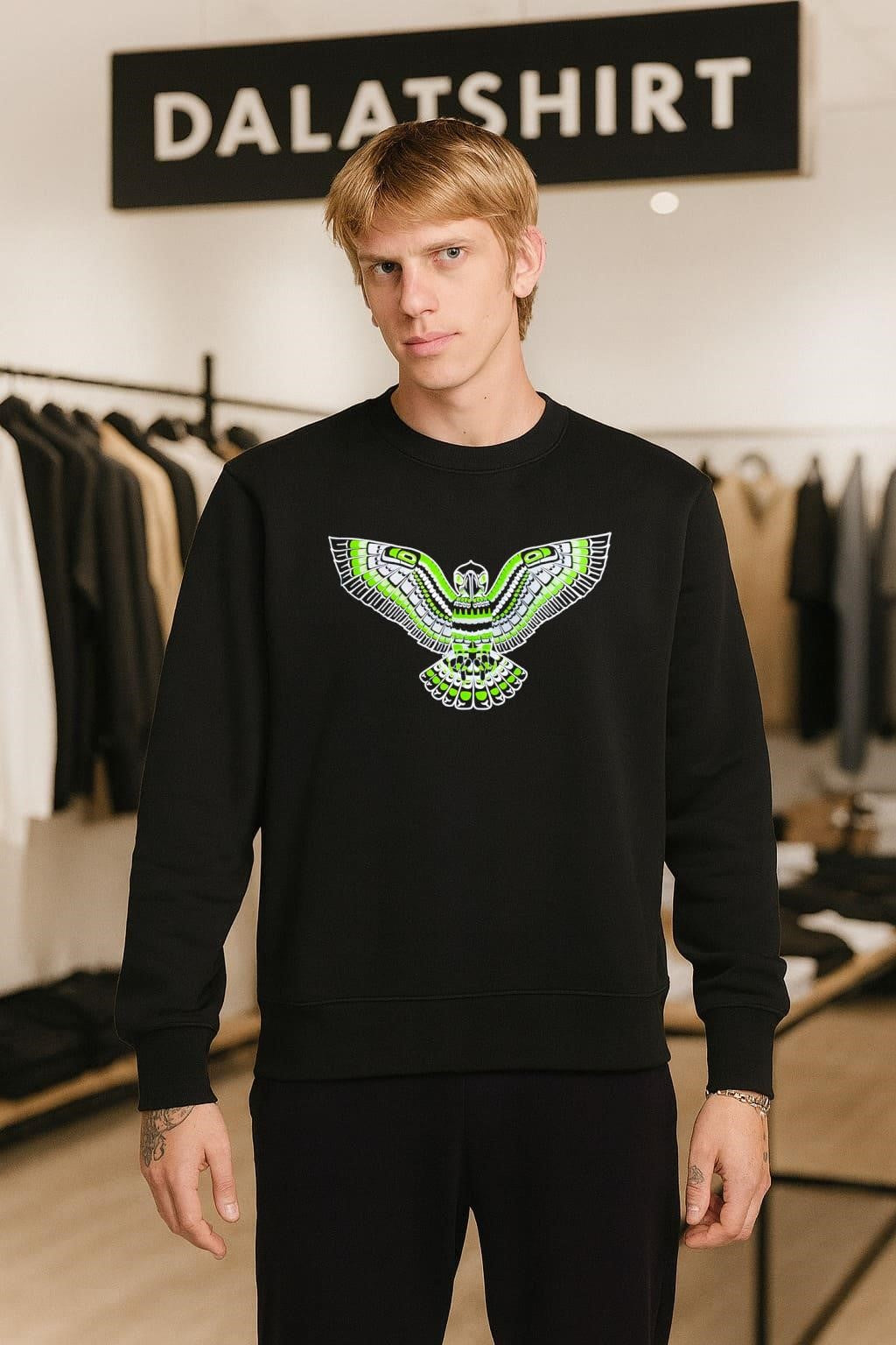 Indigenous Northwest Coast Style Flying Eagle Spirit Animal shirt