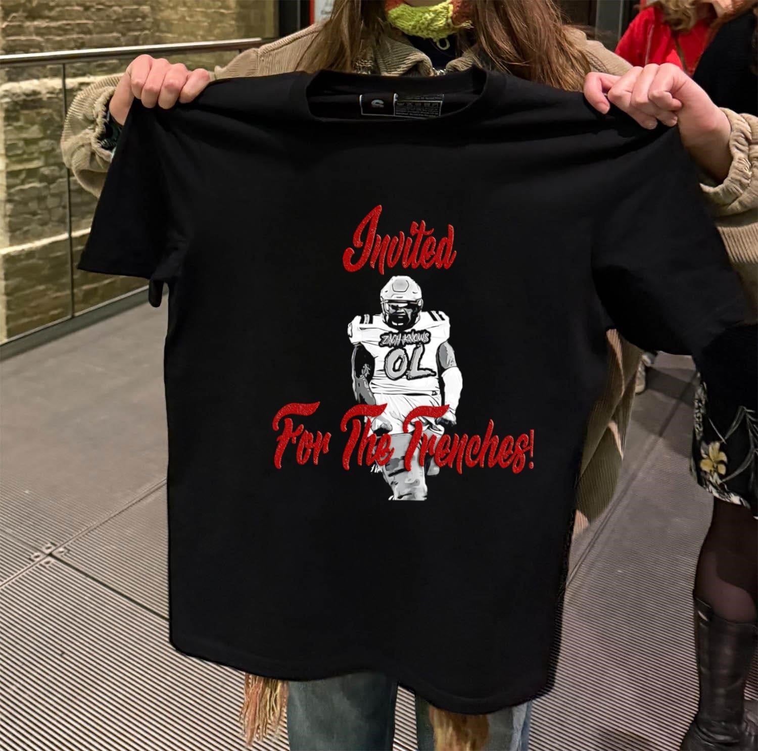 Invited For The Trenches Zach Knows Football shirt