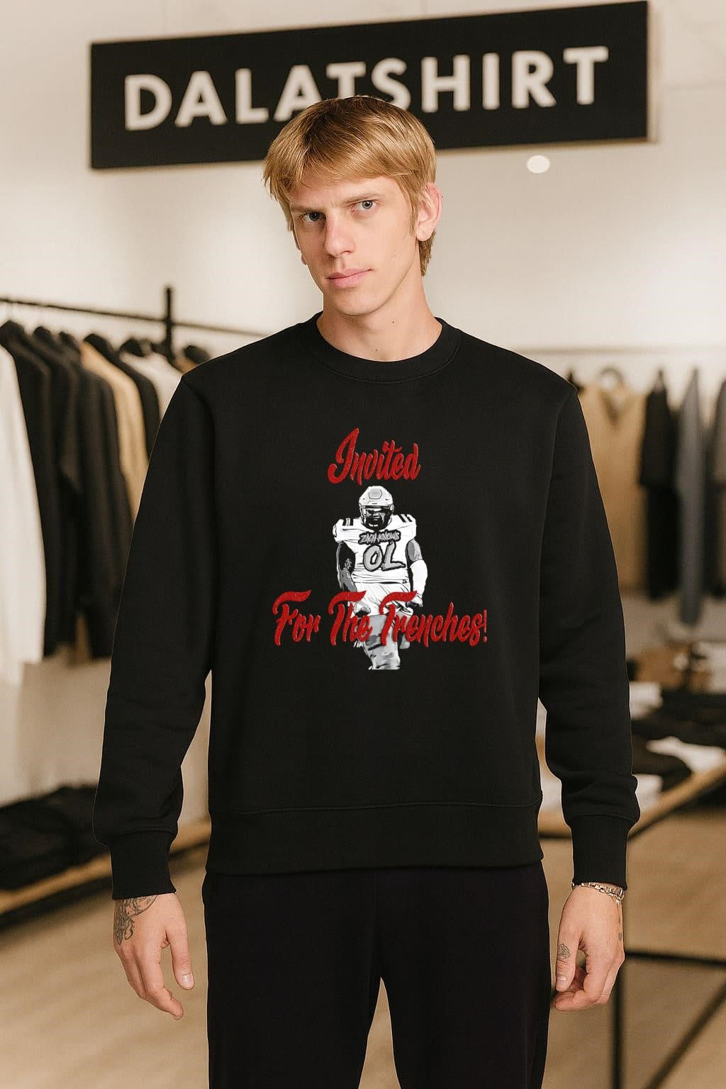 Invited For The Trenches Zach Knows Football shirt