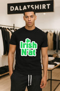 Irish N’at Green Clover Shamrock Pittsburgh Dialect shirt