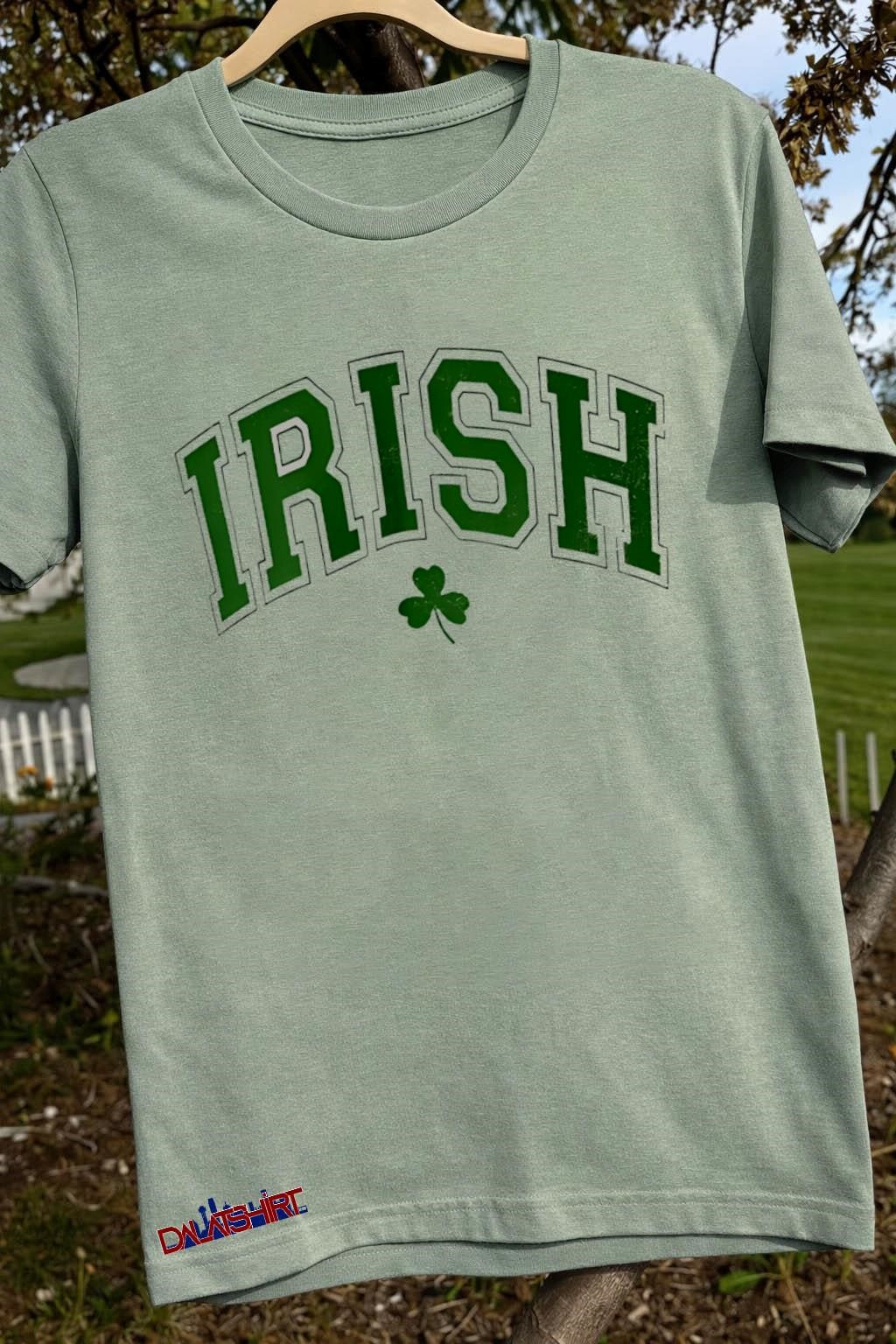 Irish Text With Green Shamrock Clover Lucky Day shirt