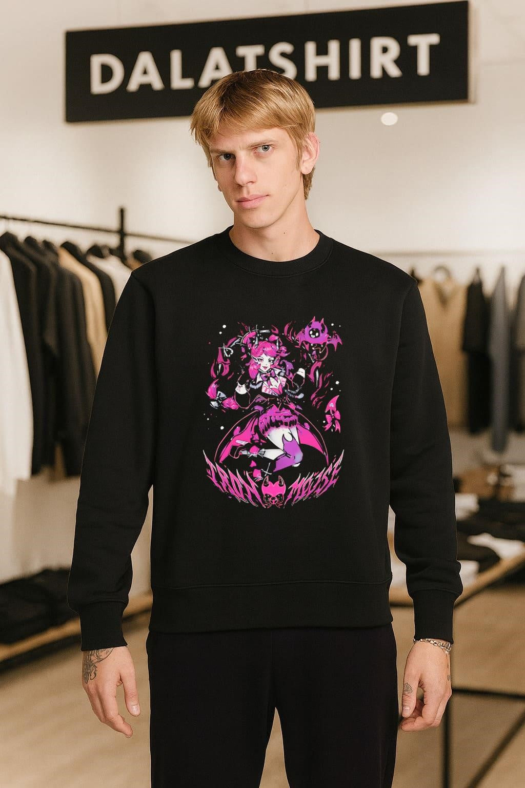 Ironmouse V-Tuber Anime Girl Pink Aesthetic shirt