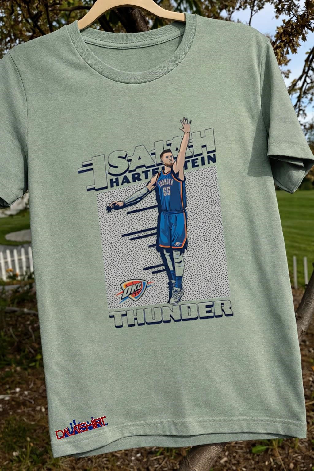 Isaiah Hartenstein Oklahoma City Thunder Basketball Player Action Graphic shirt