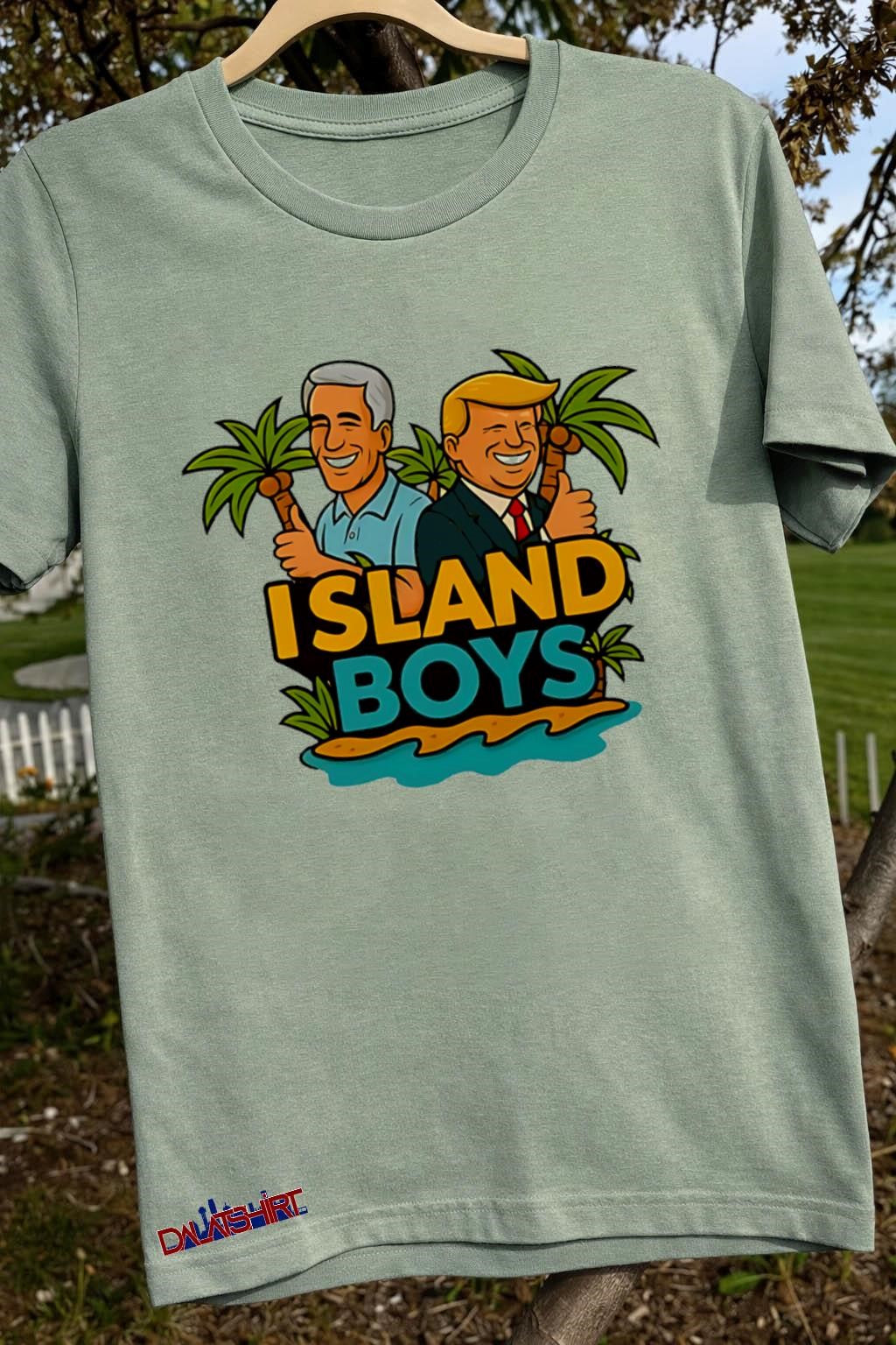 Island Boys Jeffrey Epstein Donald Trump Political Satire Tropical shirt